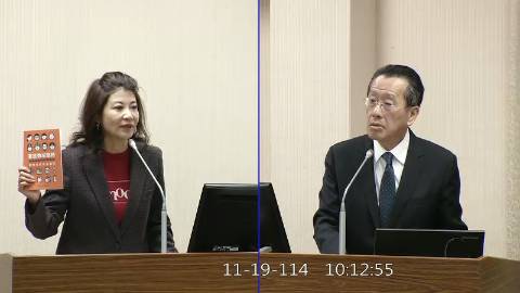 2025-11-19 09:00 第11屆 第4會期 主辦單位：外交及國防委員會 林楚茵委員質詢封面
