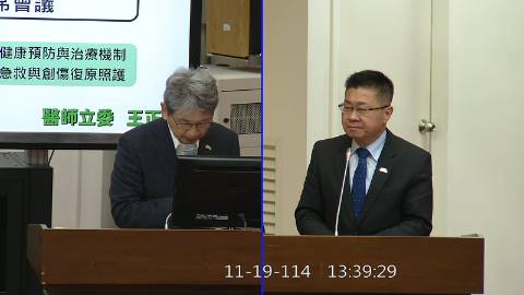 2025-11-19 09:00 第11屆 第4會期 主辦單位：財政委員會 王正旭委員質詢封面