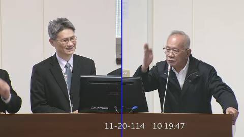 2025-11-20 09:00 第11屆 第4會期 主辦單位：經濟委員會 陳超明委員質詢封面