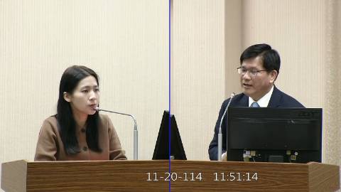 2025-11-20 09:00 第11屆 第4會期 主辦單位:外交及國防委員會 徐巧芯委員質詢封面