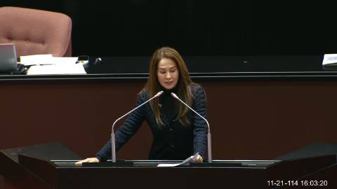2025-11-21 09:00 第11屆 第4會期 主辦單位：院會 高金素梅委員質詢封面