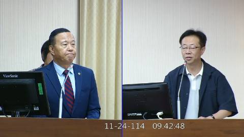 2025-11-24 09:00 第11屆 第4會期 主辦單位：內政委員會 張宏陸委員質詢封面