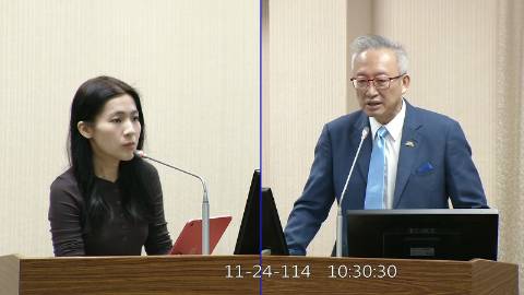 2025-11-24 09:00 第11屆 第4會期 主辦單位:外交及國防委員會 徐巧芯委員質詢封面