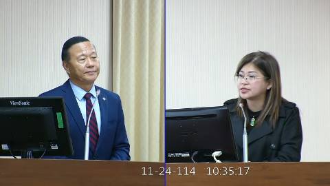2025-11-24 09:00 第11屆 第4會期 主辦單位：內政委員會 麥玉珍委員質詢封面