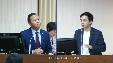 2025-11-24 09:00 第11屆 第4會期 主辦單位：內政委員會 牛煦庭委員質詢封面