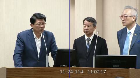 2025-11-24 09:00 第11屆 第4會期 主辦單位：外交及國防委員會 謝龍介委員質詢封面