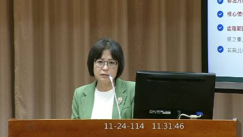 2025-11-24 09:00 第11屆 第4會期 主辦單位：教育及文化委員會 林月琴委員質詢封面