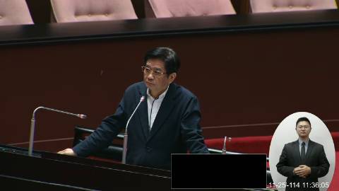 2025-11-25 09:00 第11屆 第4會期 主辦單位：院會 吳琪銘委員質詢封面