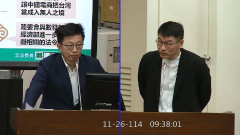 2025-11-26 09:00 第11屆 第4會期 主辦單位：財政委員會 郭國文委員質詢封面