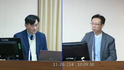 2025-11-26 09:00 第11屆 第4會期 主辦單位：內政委員會 張宏陸委員質詢封面