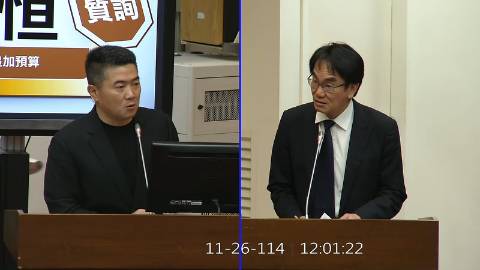 2025-11-26 09:00 第11屆 第4會期 主辦單位：財政委員會 顏寬恒委員質詢封面