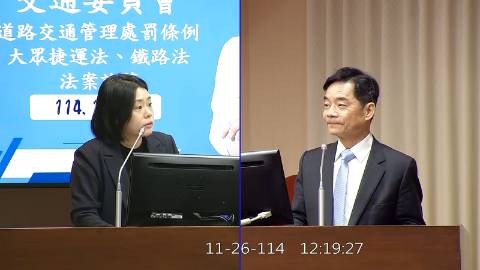 2025-11-26 09:00 第11屆 第4會期 主辦單位：交通委員會 邱若華委員質詢封面