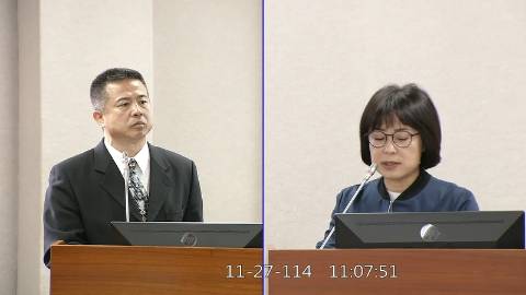 2025-11-27 09:00 第11屆 第4會期 主辦單位:司法及法制委員會 林月琴委員質詢封面