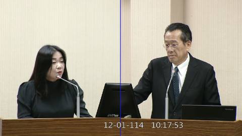 2025-12-01 09:00 第11屆 第4會期 主辦單位：外交及國防委員會 馬文君委員質詢封面