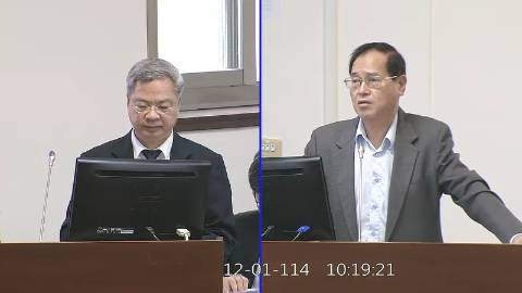 2025-12-01 09:00 第11屆 第4會期 主辦單位：經濟委員會 鄭天財Sra Kacaw委員質詢封面