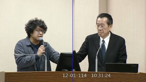 2025-12-01 09:00 第11屆 第4會期 主辦單位：外交及國防委員會 沈伯洋委員質詢封面