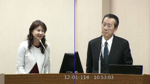2025-12-01 09:00 第11屆 第4會期 主辦單位：外交及國防委員會 林楚茵委員質詢封面