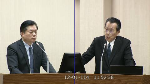 2025-12-01 09:00 第11屆 第4會期 主辦單位：外交及國防委員會 陳俊宇委員質詢封面