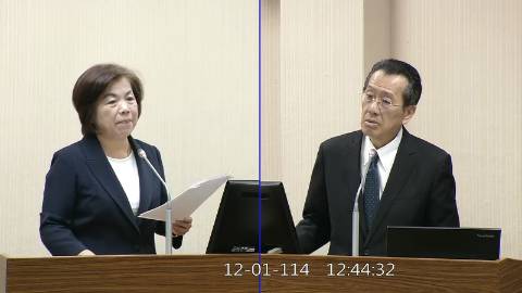 2025-12-01 09:00 第11屆 第4會期 主辦單位:外交及國防委員會 楊瓊瓔委員質詢封面