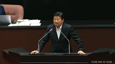 2025-12-02 09:00 第11屆 第4會期 主辦單位：院會 傅崐萁委員質詢封面