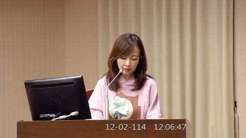 2025-12-02 12:00 第11屆 第4會期 主辦單位：程序委員會 郭昱晴委員質詢封面