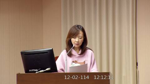 2025-12-02 12:00 第11屆 第4會期 主辦單位：程序委員會 郭昱晴委員質詢封面