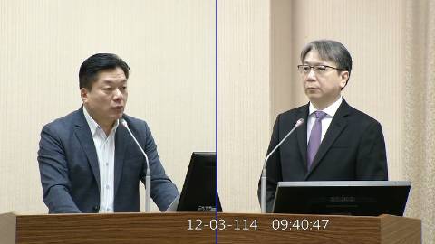 2025-12-03 09:00 第11屆 第4會期 主辦單位：外交及國防委員會 陳俊宇委員質詢封面
