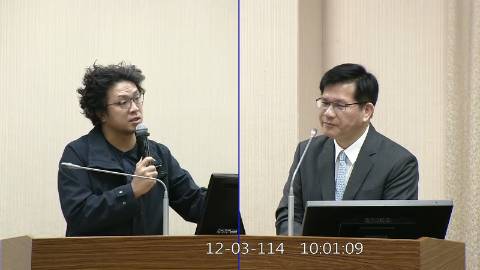 2025-12-03 09:00 第11屆 第4會期 主辦單位：外交及國防委員會 沈伯洋委員質詢封面