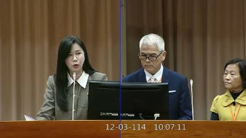 2025-12-03 09:00 第11屆 第4會期 主辦單位：教育及文化委員會 萬美玲委員質詢封面