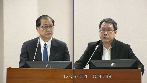 2025-12-03 09:00 第11屆 第4會期 主辦單位：司法及法制委員會 沈發惠委員質詢封面