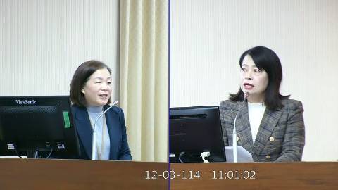 2025-12-03 09:00 第11屆 第4會期 主辦單位：內政委員會 許宇甄委員質詢封面