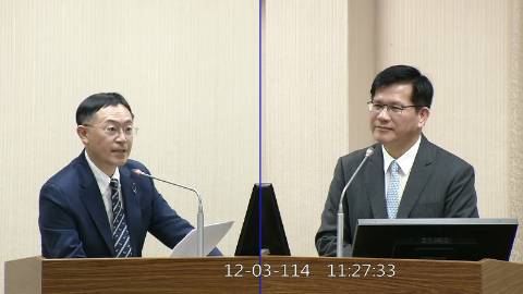 2025-12-03 09:00 第11屆 第4會期 主辦單位：外交及國防委員會 李坤城委員質詢封面