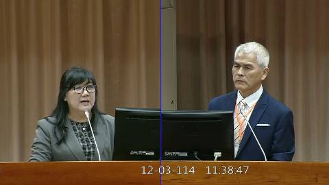 2025-12-03 09:00 第11屆 第4會期 主辦單位：教育及文化委員會 伍麗華Saidhai Tahovecahe委員質詢封面