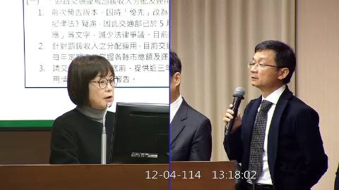 2025-12-04 09:00 第11屆 第4會期 主辦單位:交通委員會 林月琴委員質詢封面