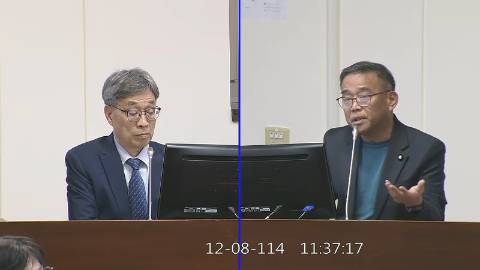 2025-12-08 09:00 第11屆 第4會期 主辦單位:經濟委員會 盧縣一委員質詢封面