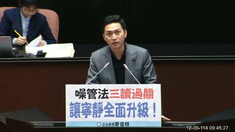 2025-12-09 09:00 第11屆 第4會期 主辦單位:院會 廖偉翔委員質詢封面