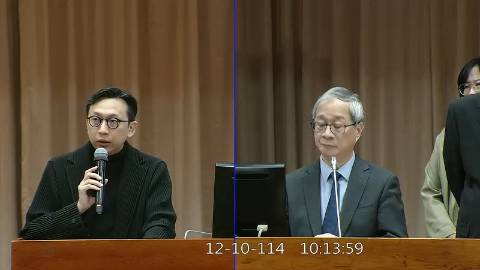 2025-12-10 09:00 第11屆 第4會期 主辦單位：教育及文化委員會 葛如鈞委員質詢封面