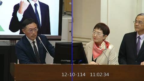 2025-12-10 09:00 第11屆 第4會期 主辦單位：財政委員會 李坤城委員質詢封面