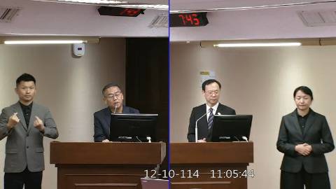 2025-12-10 09:00 第11屆 第4會期 主辦單位:社會福利及衛生環境委員會 盧縣一委員質詢封面