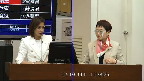 2025-12-10 09:00 第11屆 第4會期 主辦單位:財政委員會 邱議瑩委員質詢封面