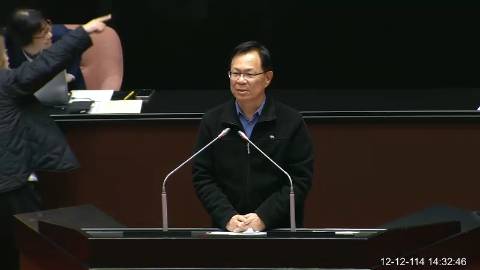 2025-12-12 09:00 第11屆 第4會期 主辦單位:院會 張啓楷委員質詢封面