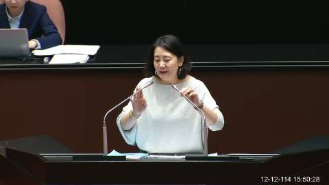 2025-12-12 09:00 第11屆 第4會期 主辦單位:院會 吳思瑤委員質詢封面