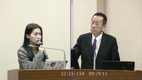 2025-12-15 09:00 第11屆 第4會期 主辦單位：外交及國防委員會 徐巧芯委員質詢封面