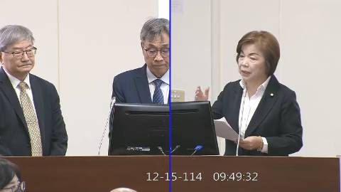2025-12-15 09:00 第11屆 第4會期 主辦單位:經濟委員會 楊瓊瓔委員質詢封面
