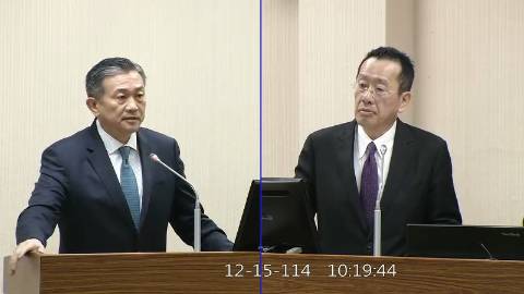 2025-12-15 09:00 第11屆 第4會期 主辦單位:外交及國防委員會 王定宇委員質詢封面