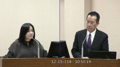 2025-12-15 09:00 第11屆 第4會期 主辦單位:外交及國防委員會 馬文君委員質詢封面