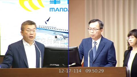 2025-12-17 09:00 第11屆 第4會期 主辦單位：交通委員會 蔡其昌委員質詢封面