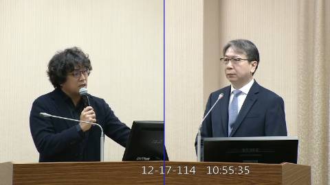 2025-12-17 09:00 第11屆 第4會期 主辦單位：外交及國防委員會 沈伯洋委員質詢封面