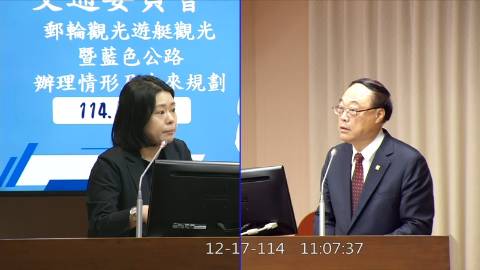 2025-12-17 09:00 第11屆 第4會期 主辦單位：交通委員會 邱若華委員質詢封面