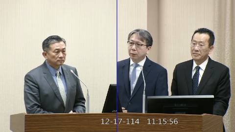 2025-12-17 09:00 第11屆 第4會期 主辦單位：外交及國防委員會 王定宇委員質詢封面